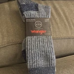Wrangler All Terrain Gear 2 Pk Wool Blend Mens Crew Socks Moisture Wicking Sz. Fixed Price $8.99.