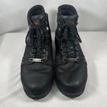 Harley Davidson Badlands Men's Black Leather Motocycle Boots Biker Rider 11M. Fixed Price $64.77.