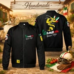 Vespa Servizio Motorcycle Logo Printed Lightweight Windproof Bomber Jacket. Fixed Price $43.90.