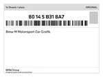 Genuine Bmw Motorsport Car Grafik 80-14-5-B31-8A7 New. Fixed Price $75.07.