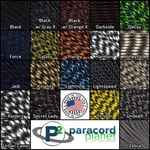 Black Paracord 550 Parachute Lanyard And Survival Bracelet Making Outdoors. Fixed Price $8.99.