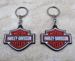 Qty 2 Pack Hannum's Harley Davidson Pennsylvania Bar & Shield, Key Chain, Fob. Fixed Price $9.95.