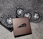 Indian Motorcycle Drink Coasters, Set Of Black 2862946. Fixed Price $21.99.