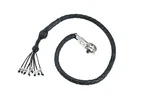 36 Inches Leather Black Fringed Hand-braided Rider Get Back Whip W/ Skulls. Fixed Price $32.55.