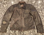Harley Davidson Men's Billings Distressed Brown Leather Jacket Winged Hd 2006. Fixed Price $249.99.