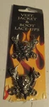 Hot Leathers Vest Jacket Boot Lace Ups Chrome Skull Wings Pc 1/2 Package New. Fixed Price $13.98.