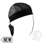 Black Silver Safety Reflective Skull Vented Sweatband Doo Rag Headwrap Cap. Fixed Price $9.49.