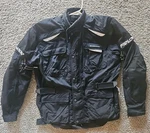 Fieldsheer Armored Motorcycle Riding Jacket Phoslite Rainguard Movement. Fixed Price $25.00.