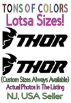Two Thor W/logo Die Cut Vinyl Decals Motorcycle Honda Kawasaki Suzuki Yamaha Ktm. Fixed Price $23.99.