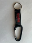 New Big Dog Motorcycles Black Fabric Carabiner Key Chain With Raised Logo. Fixed Price $18.99.