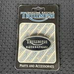 Genuine Triumph Motorcycles Aluminum Oval Belt Buckle W/ Original Packaging. Fixed Price $25.00.