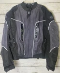 Joe Rocket Alter Ego Gray Black Motorcycle Jacket With Armor Men's Large. Fixed Price $52.97.