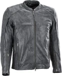 Highway 21 Mens Leather Gunner Street Motorcycle Jacket - Gunmetal Large. Fixed Price $227.97.