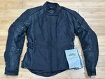 Fieldsheer Lena 2.0 Moto Riding Jacket Women Size Large Black Floral Shadow. Fixed Price $124.95.