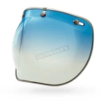 Bell Helmets Ice Blue Gradient 3-SNAP Bubble Dlx Shield 7018140. Fixed Price $49.95.
