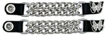 2 Silver Butterfly Women's Double Chain Vest Extenders Motorcycle Snap Usa Made. Fixed Price $16.99.
