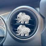 Zimisi 2PCS Bling Elephant Car Vent Clips - Crystal Diamond Silver. Fixed Price $7.39.
