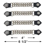 Eagle Arrow Leather Motorcycle Vest Extenders For Men Biker Double Chrome Chains. Fixed Price $29.50.
