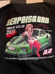 Senpai Squad Anime Hoodie Porsche GT3 R5 2021 Black Hooded Sweatshirt Size. Fixed Price $55.00.