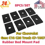For 1947-1987 Chevrolet Gmc C10 C20 Truck 8PCS Rubber Bed Mount Pad Kit. Fixed Price $15.99.