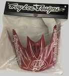 New Troy Lee Designs Tld D3 Helmet Replacement Visor Peak Pinstripe Ii Red. Fixed Price $32.39.