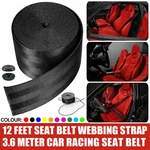 Car Color Seat Replacement Webbing Fabric Racing Safety Belts Strap Black. Fixed Price $14.99.