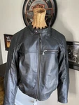 Mens Large Biker Racer Highway 21 Gunner Leather Street Motorcycle Jacket. Fixed Price $160.00.