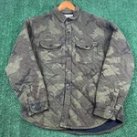 Vtg American Eagle Quilted Shirt Jacket Mens Camouflage Insulated Fleece Y2K. Fixed Price $40.46.