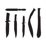 Set Of Daggers Knives - Decal Sticker Multiple Colors & Sizes EBN3369. Fixed Price $5.75.