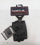 Castle Fingerless Motorcyle Riding Gloves #20-1012. Fixed Price $8.95.
