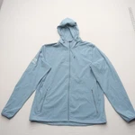 Free Fly Mens Jacket Size Large Full Zip Hooded Lightweight Stretch Pockets. Fixed Price $18.99.