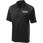 Throttle Threads Drag Specialties Polo Shirt (black / Charcoal Gray) Xl. Fixed Price $67.73.