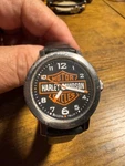 Harley-davidson Bulova Watch Vintage Stainless Black Dial Leather Hd Band 2007. Fixed Price $65.00.
