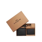 Coach Boxed Compact Id Wallet With Trigger Snap Key Fob Black. Fixed Price $169.00.