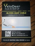 Yelodeer Plug In Heat Up Pipe Cable Connector 10 Feet New. Fixed Price $75.00.