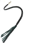 Genuine Leather Motorcycle Whip Get Back Tassels 41" Black Beads. Fixed Price $24.99.