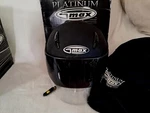Gmax Platinum Marshall Black Helmet GM17S-SPC Open Face Flip Shield Medium. Fixed Price $67.50.