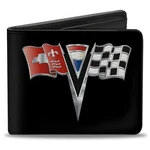 Bi-fold Wallet Corvette Stingray C2 Emblem Black. Fixed Price $24.53.