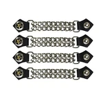 Gold Star Leather Motorcycle Vest Extenders For Men Biker Doulble Chains. Fixed Price $28.40.