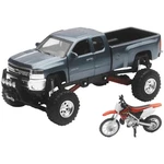 New Ray Toys 1:32 Chevy 4X4 With Honda CR250 SS-54426. Fixed Price $29.86.