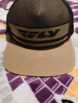 Men's Black Fly Racing Refined Hat Snap Back. Fixed Price $12.00.