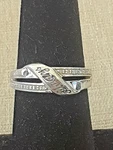 Bradford Exchange Diamond & Sterling Silver Always Ring 925 Sz / 17.4MM. Fixed Price $52.00.