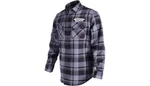 Throttle Threads Drag Specialties Long Sleeve Flannel Shirt Gray/black Small. Fixed Price $63.32.