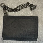 Harley Davidson Leather Trifold Skull Chain Wallet Rfid Blocking. Fixed Price $55.00.