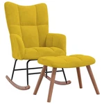 Rocking Chair Accent Side Padded Seat For Living Room Velvet Vidaxl. Fixed Price $168.99.
