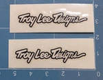 Troy Lee Designs Hollow Script Mini Decal Sticker Vinyl Pair Approx 5CM 1.5C. Fixed Price $5.99.
