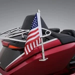 Show Chrome Trunk Folding Flag Pole 52-973 (no Ship To Ca). Fixed Price $67.96.