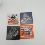 Harley Davidson Pit Stop Coaster Set Of 4 Ceramic Cork Bottom. Fixed Price $13.99.