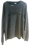 Harley Davidson Grey Long Sleeve Sweater - Men's Size Large / Lg. Fixed Price $23.99.