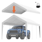 Vevor Carport Replacement Canopy Cover 10 X 20 Ft, Garage Top Tent Shelter Tarp. Fixed Price $80.81.